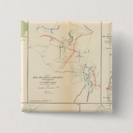 Petersburg, Va, Atlanta-Kampagne Button (Vorderseite)