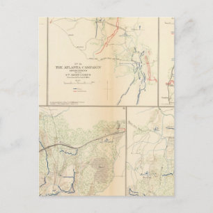 Petersburg, Va, Atlanta Postkarte