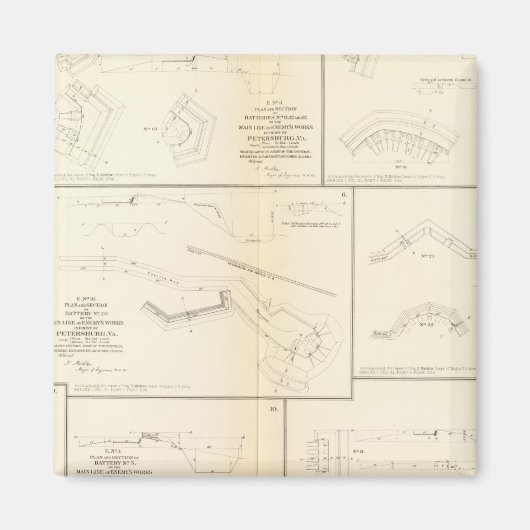 Petersburg, Va Batterien, Belagerung Magnet (Vorne)