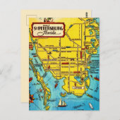 Petersburg Vintage Karte (Vorne/Hinten)