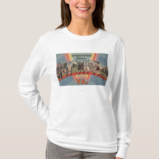 Petersburg, Virginia - große Buchstabe-Szenen T-Shirt (Vorderseite)