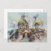 Petersburger Dom, Russland Postkarte (Vorne/Hinten)