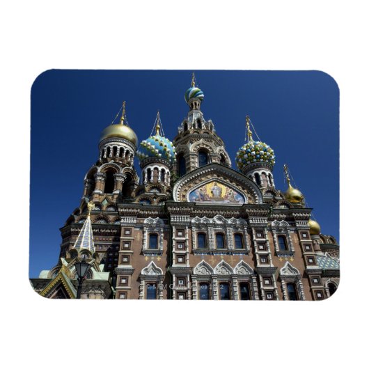 Petersburger Kirche, Russland Magnet (Horizontal)