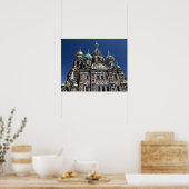 Petersburger Kirche, Russland Poster (Küche)
