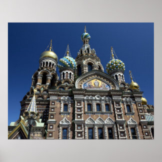 Petersburger Kirche, Russland Poster