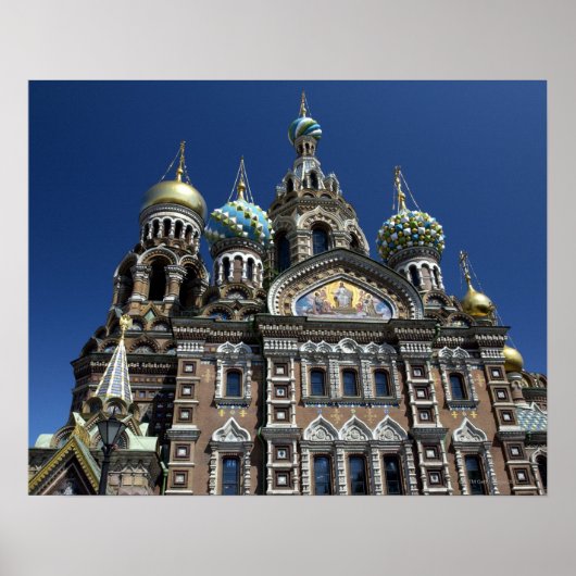 Petersburger Kirche, Russland Poster (Vorne)