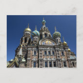 Petersburger Kirche, Russland Postkarte (Vorderseite)