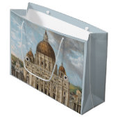 Petersdom in der Vatikanstadt Große Geschenktüte (Vorderseite Schrägansicht)