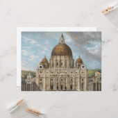 Petersdom in der Vatikanstadt Karte (Vorderseite/Rückseite Beispiel)