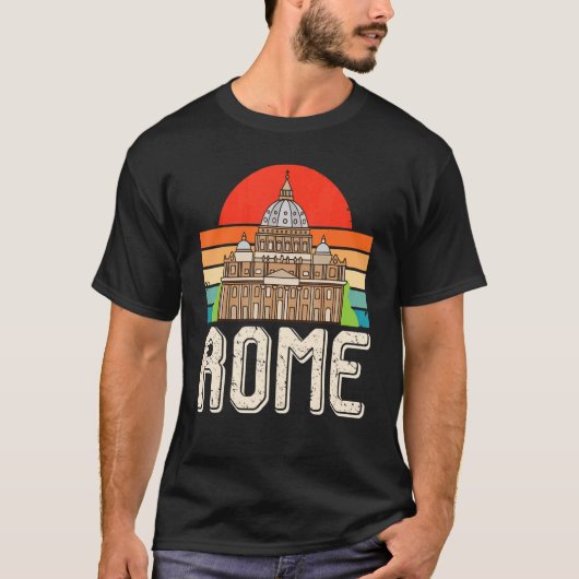 Petersdom in Rom in Italien und Vatikan C T-Shirt (Vorderseite)