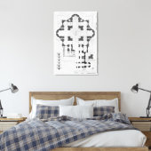 Petersdom-Plan Leinwanddruck (Insitu (Schlafzimmer))