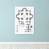Petersdom-Plan Leinwanddruck (Insitu (Holzboden))