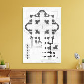 Petersdom-Plan Leinwanddruck (Insitu (Wohnzimmer))