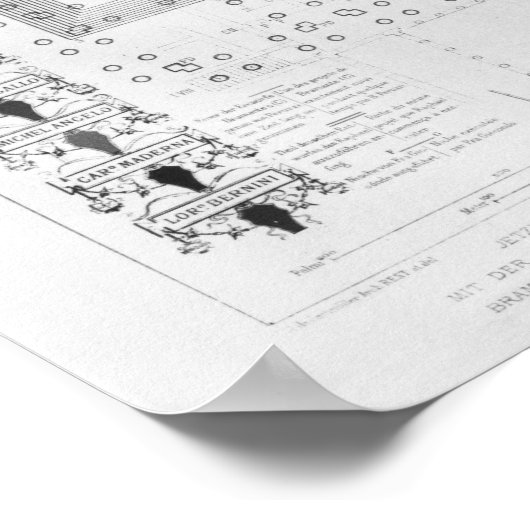 Petersdom-Plan Poster (Ecke)