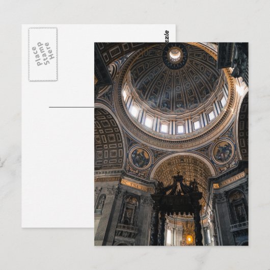 Petersdom Postkarte (Vorne/Hinten)