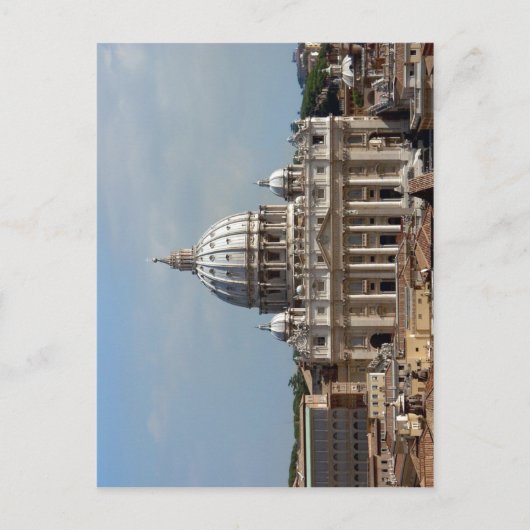 Petersdom, Rom, Dach der Engelsburg Postkarte (Vorderseite)