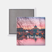 Petersdom, Rom, Italien Magnet (Vorderseite/Rückseite)