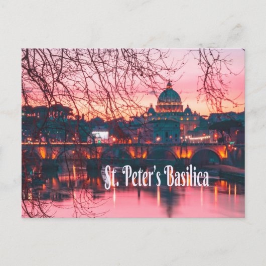 Petersdom, Rom, Italien Postkarte (Vorderseite)