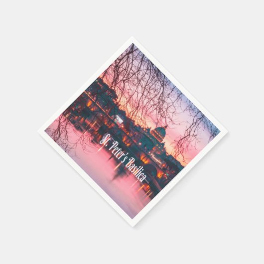 Petersdom, Rom, Italien Serviette (Ecke)