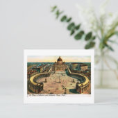 Petersdom, Rom, Italien Vintag Postkarte (Stehend Vorderseite)