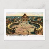 Petersdom, Rom, Italien Vintag Postkarte (Vorderseite)