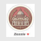 Petersdom (Vatikan) Aufkleber (Blatt)