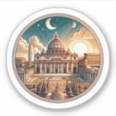 Petersdom (Vatikan) Aufkleber (Vorderseite)