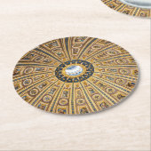 Petersdom - Vatikan, Rom, Italien Runder Pappuntersetzer (Angewinkelt)