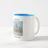Petersdom, Vatikanstadt, Italien Zweifarbige Tasse (VorderseiteRechts)
