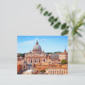 Petersdom, Vatikanstadt, Rom Italien Postkarte (Stehend Vorderseite)