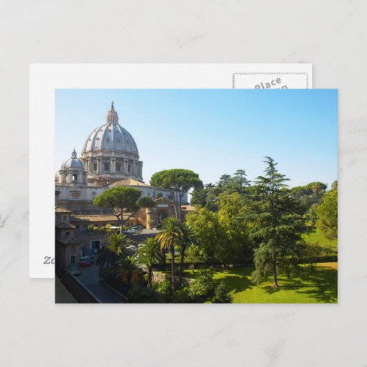 Petersdom, Vatikanstadt, Rom, Italien Postkarte (Vorne/Hinten)