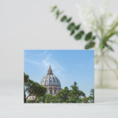 Petersdom von den Vatikangärten Postkarte (Stehend Vorderseite)