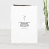 Petersilie Blume Braunen Hochzeit Programm (Rückseite)