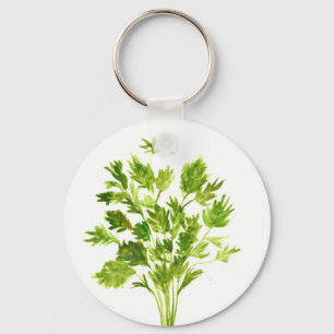 Petersilie Kräuter Petersilie drucken Schlüsselanhänger