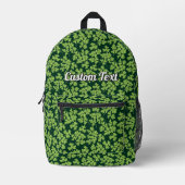 Petersilienmuster Bedruckter Rucksack (Vorderseite)