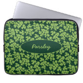 Petersilienmuster Laptopschutzhülle (Vorderseite)