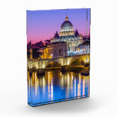 Peterskathedrale Vatikanstadt Rom Abenddämmerung Fotoblock (Links)
