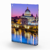 Peterskathedrale Vatikanstadt Rom Abenddämmerung Fotoblock (Rechts)