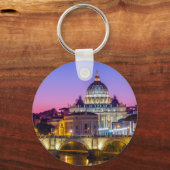 Peterskathedrale Vatikanstadt Rom Abenddämmerung Schlüsselanhänger (Vorderseite)