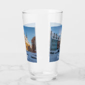 Peterskirche im Winter in Riga, Lettland Glas (Links)