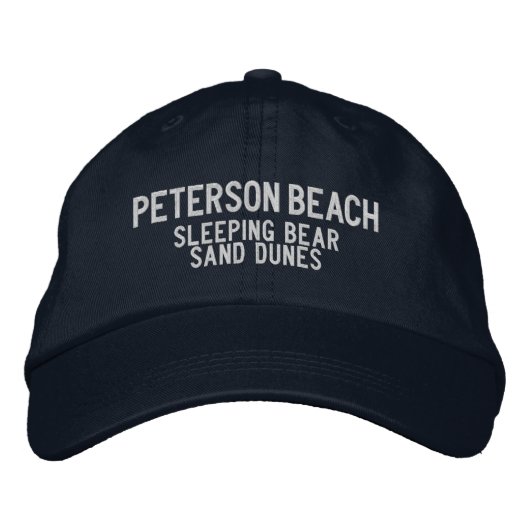Peterson Beach Michigan Bestickte Baseballkappe (Vorderseite)