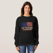 Peterson Nachname Shirt Peterson Name American Fl (Vorne ganz)