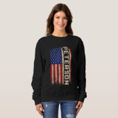 Peterson Nachname Shirt Peterson Name American Fl (Vorne ganz)