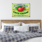 Peterson's Cider Vinegar Label Leinwanddruck (Insitu (Schlafzimmer))