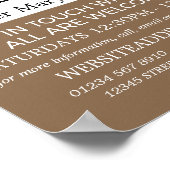 Petersplatz, Christliche Bibelklassenanzeige Poster (Ecke)