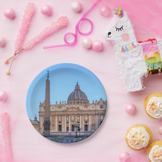 Petersplatz in Vatikanstadt - Rom, Italien Pappteller (Party)