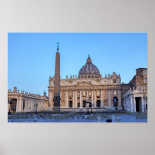 Petersplatz in Vatikanstadt - Rom, Italien Poster