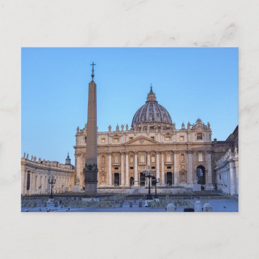 Petersplatz in Vatikanstadt - Rom, Italien Postkarte (Vorderseite)