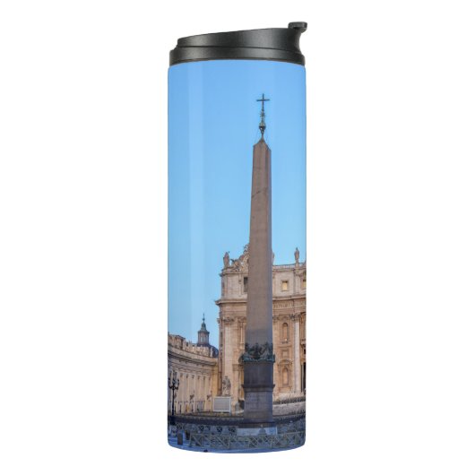 Petersplatz in Vatikanstadt - Rom, Italien Thermosbecher (Nach links gedreht)