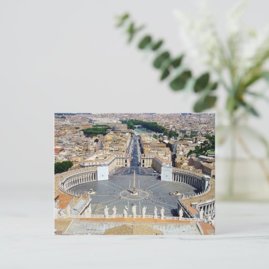 Petersplatz Postkarte (Stehend Vorderseite)